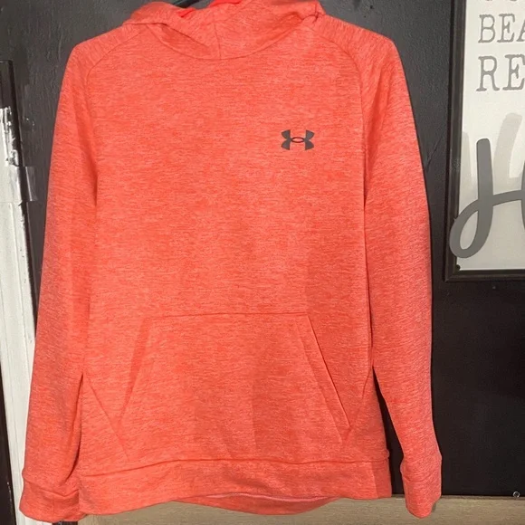Under Armour Coral Hoodie with Logo - Picture 1 of 2